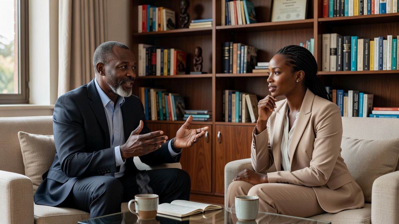 Executive coaching session in Kampala
